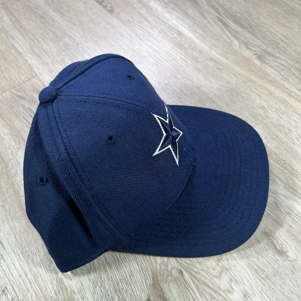 VTG Logo Athletic Dallas Cowboys Fited 7 1/4 Hat NFL Football Blue‎ Wool Cap